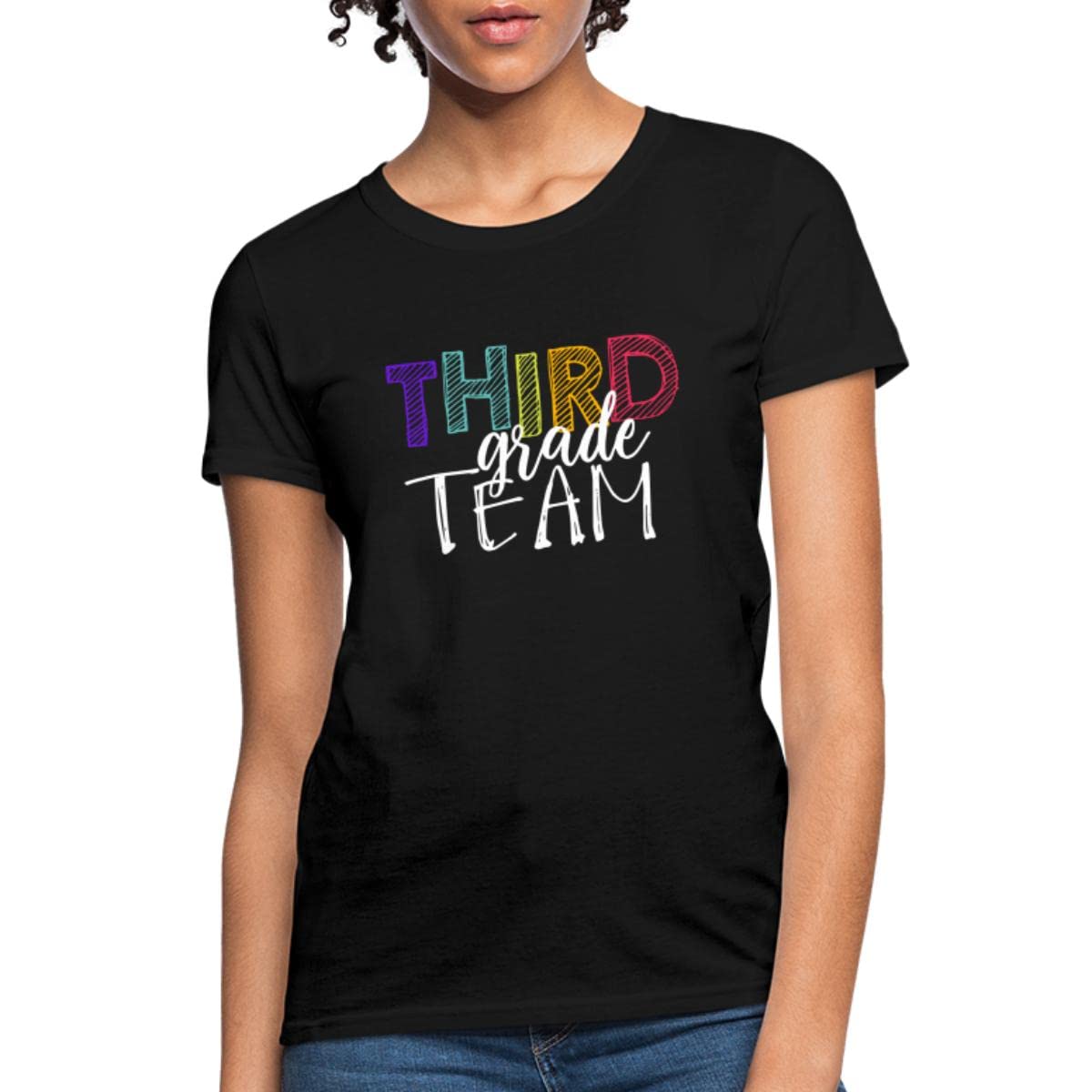 Spreadshirt Third Grade Team Women's T-Shirt - Comfortable Teacher Apparel for School, Classroom & Teacher Appreciation Gifts