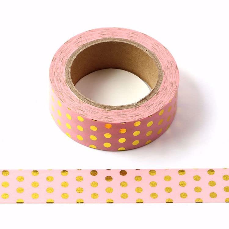 Pink Foil Dots