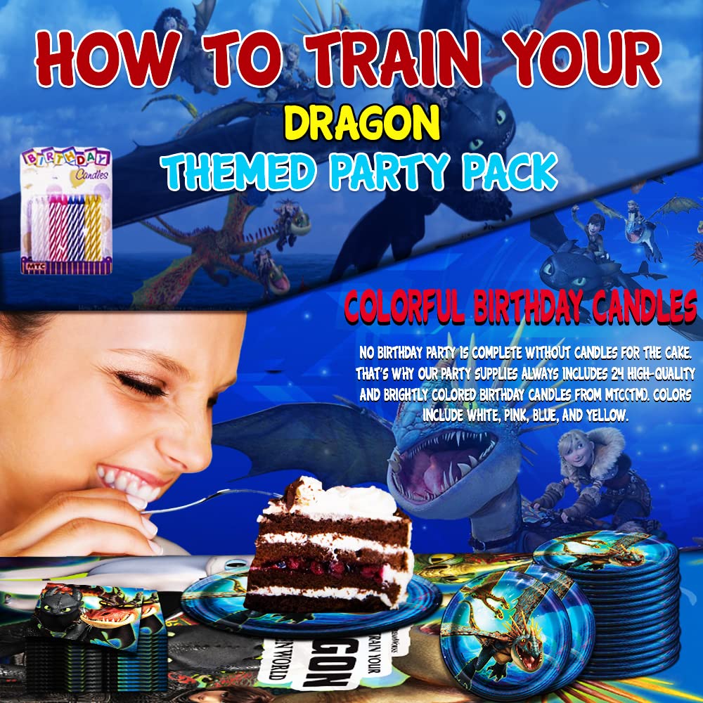 How to Train Your Dragon The Hidden World Birthday Party Supplies - 16 Pack 7