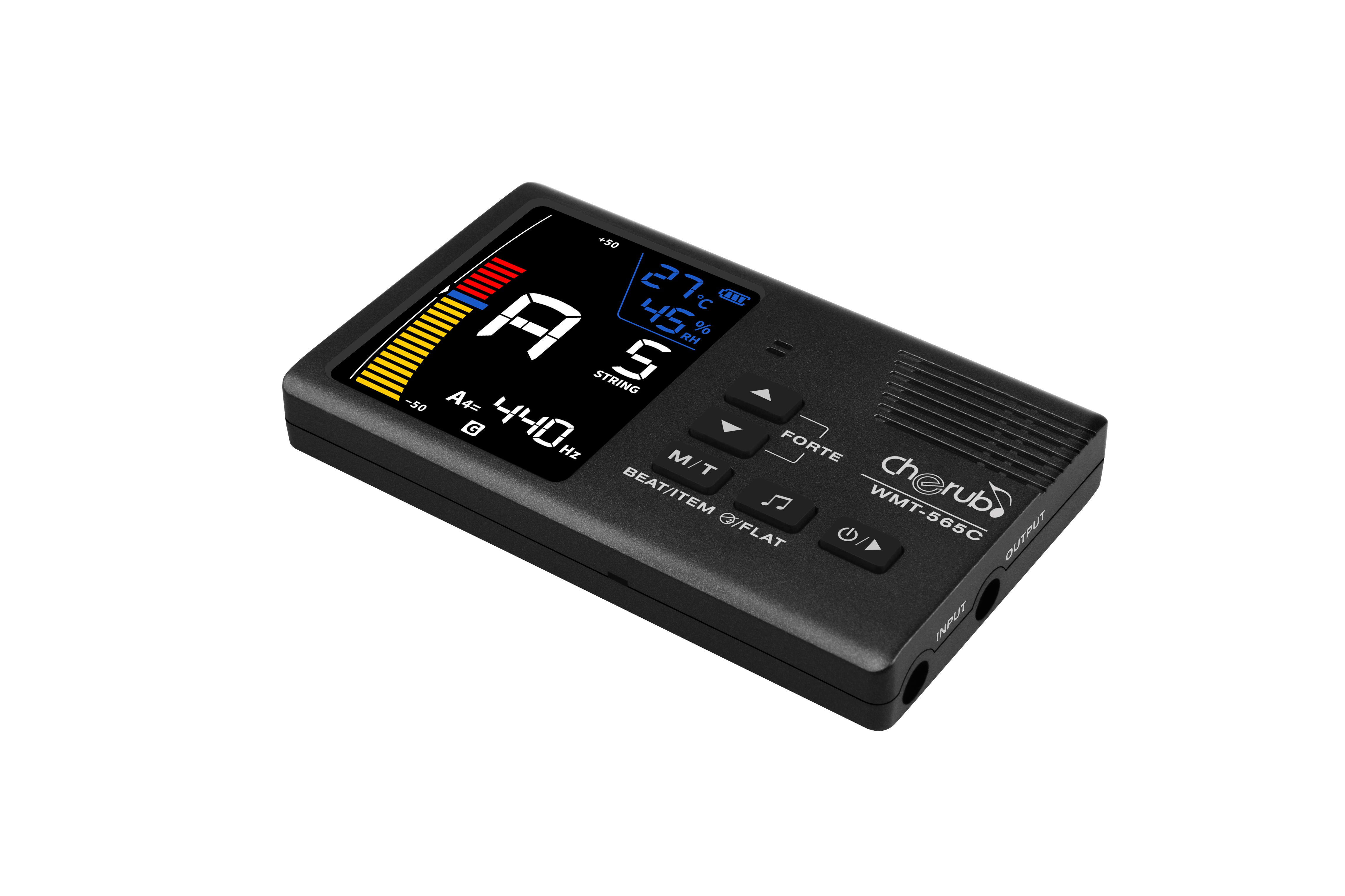 Cherub WMT 565C Digital Metronome Tuner with LCD Display - Perfect for Piano, Guitar & Violin Practice, Music Classroom & Studio Use