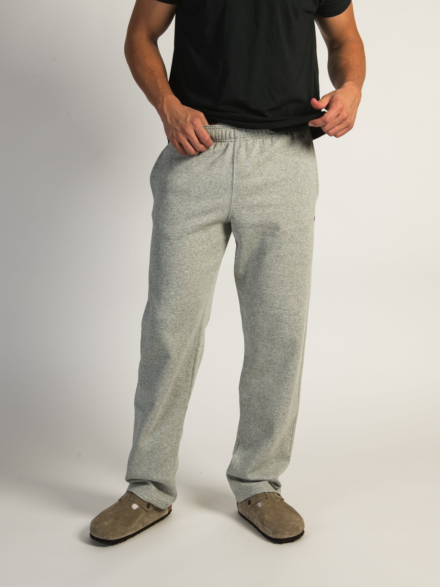Champion Powerblend Fleece Open Bottom Sweatpants - Soft & Comfortable for Men & Women - Perfect for Lounge, Workout & Casual Wear