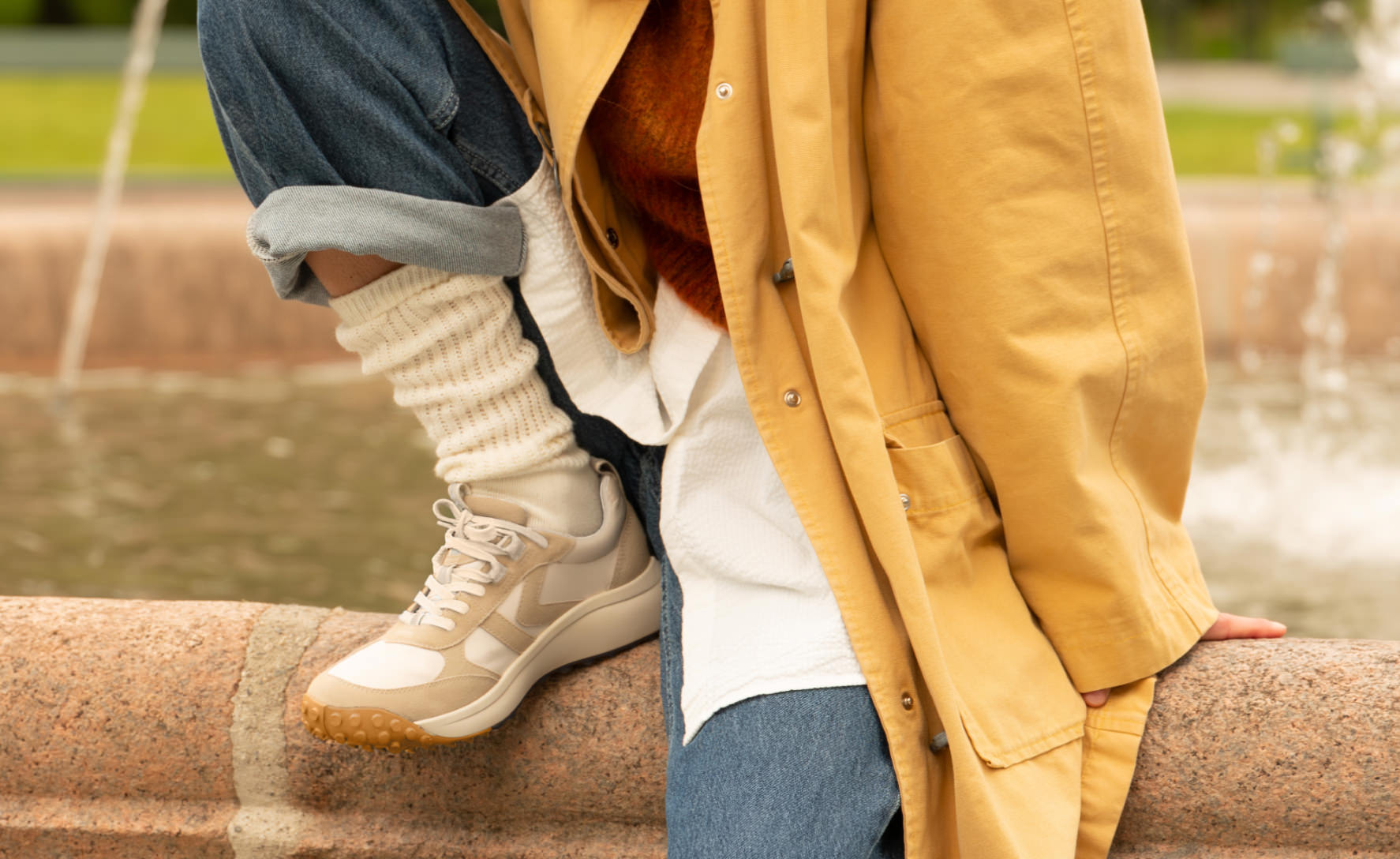 Women's KS86 Sneaker - Comfortable Casual Walking Shoes in Birch/Star White | Perfect for Running, Gym Workouts & Everyday Wear