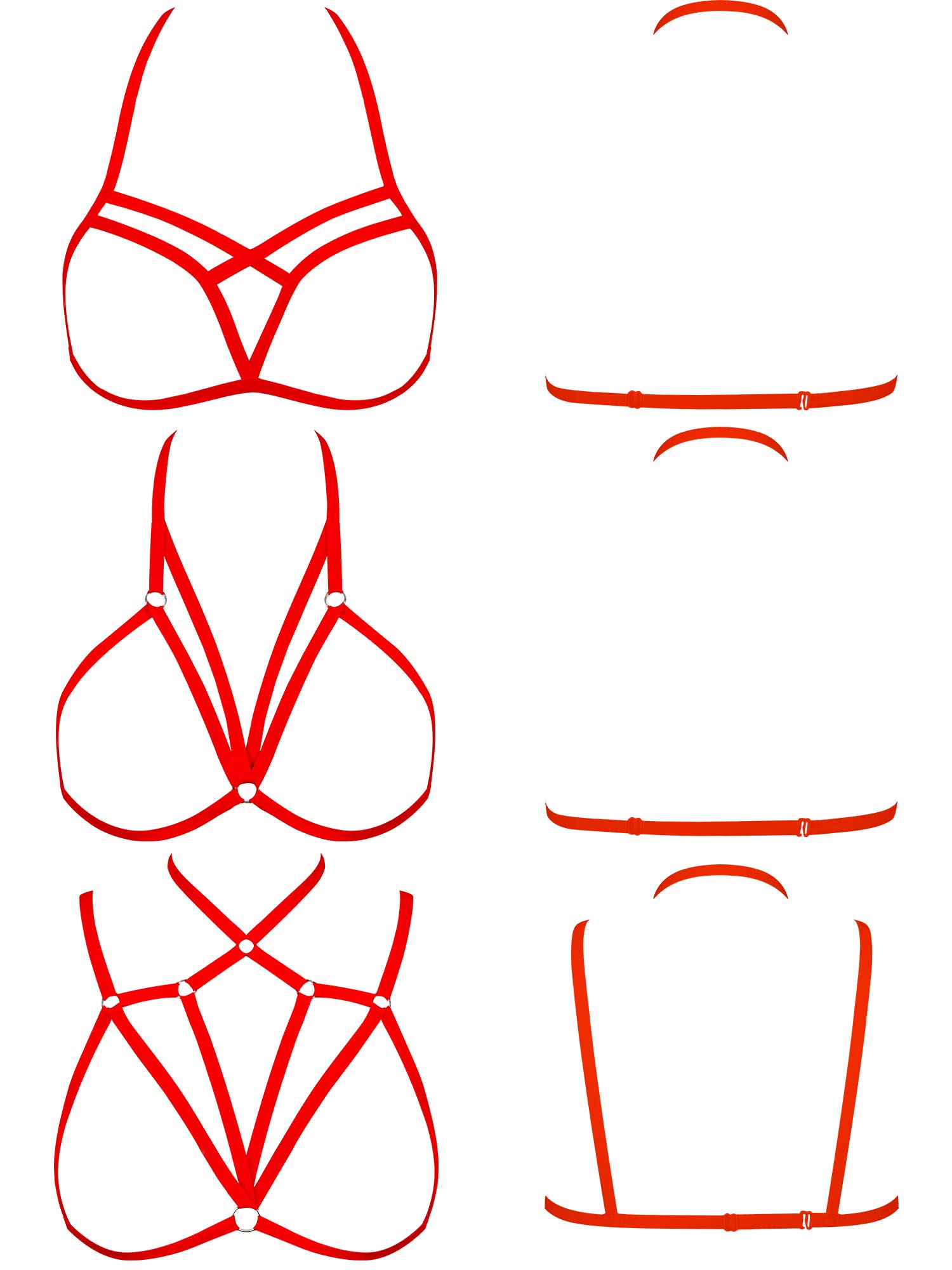 Boao 3-Piece Women's Lingerie Set - Comfortable Bras for Women & Girls - Perfect for Daily Wear, Sleep & Lounge