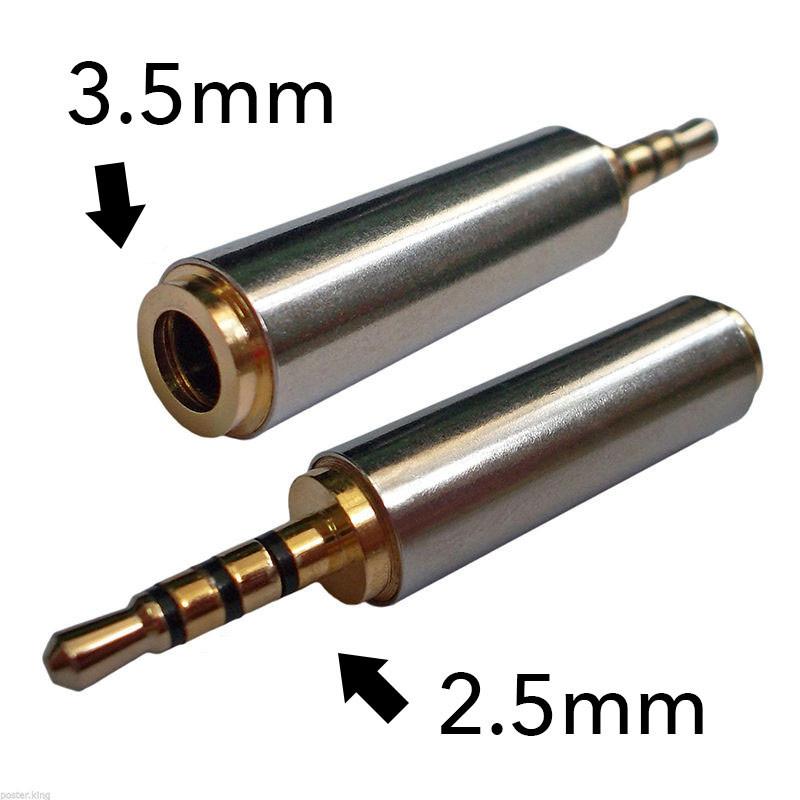 2.5mm to 3.5mm Audio Jack Adapter - 3.5mm Male to 2.5mm Female Stereo Headphone Converter Cable - Perfect for Headphones, Speakers, Car Audio & Home Theater Systems