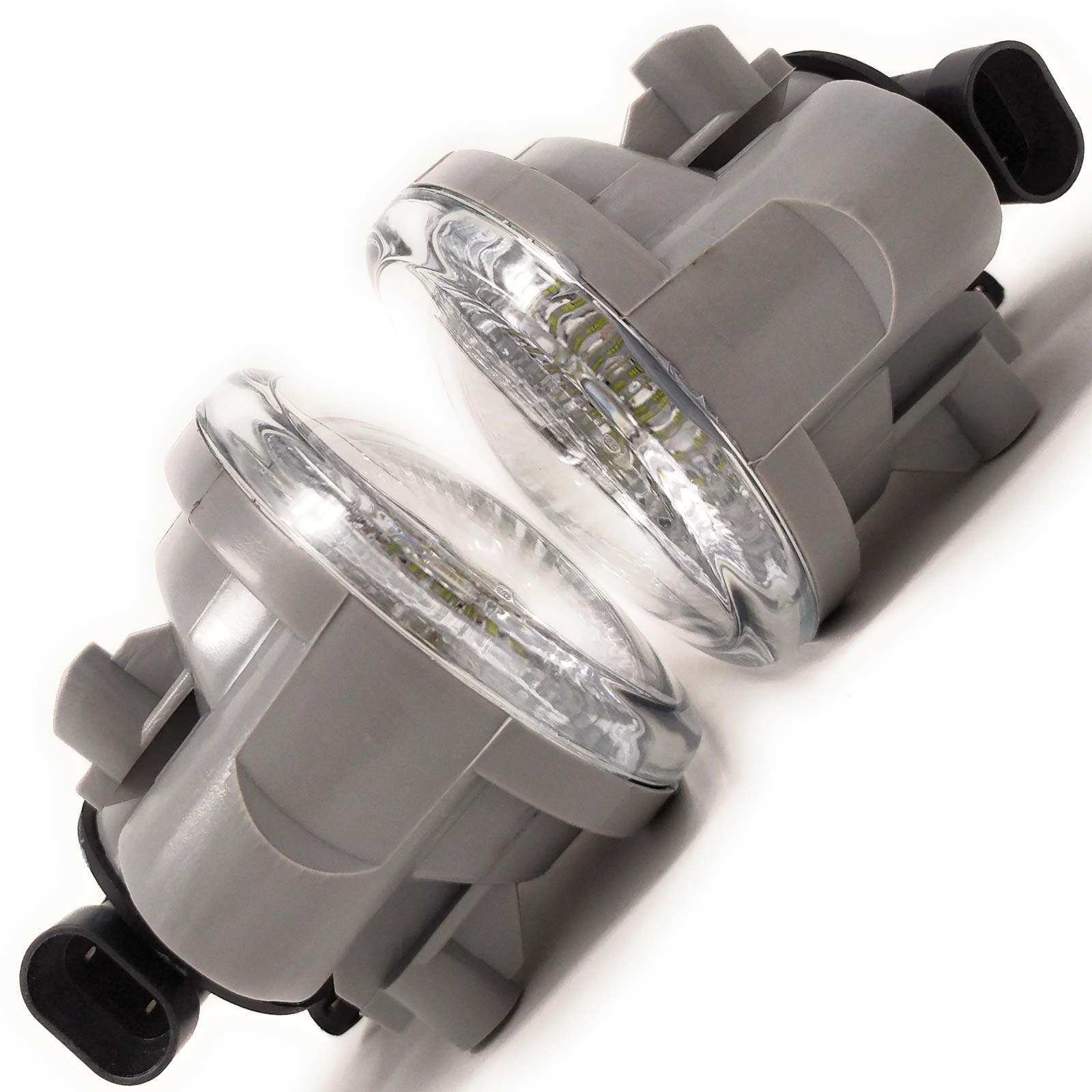 2PCS LED Fog Lights Bulbs Kit for 2004-2007 Toyota Highlander Limited XU20 - Durable Front Fog Lamp Replacement with Wiring Harness - Perfect for Night Driving & Bad Weather Conditions