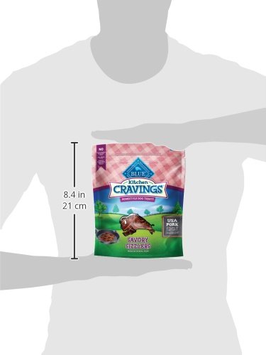 Blue Buffalo Sizzlers Natural Soft Dog Treats with Real USA Pork - Bacon Flavor, 6oz Bag - Healthy Training Rewards & Snacks for Dogs