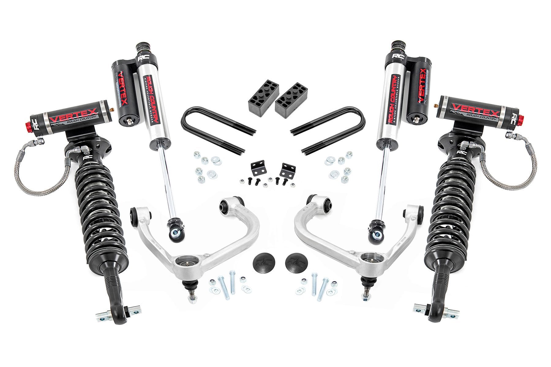 3 Inch Lift Kit for Ford F-150 4WD (2021-2025) | Heavy-Duty Fabbed Upper Control Arms | Vertex Suspension System | Off-Road & Truck Customization Upgrade