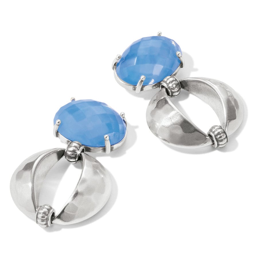 Blue Moon Bold Post Drop Earrings for Women - Elegant Dangle Earrings for Party, Wedding & Evening Wear - Hypoallergenic Stainless Steel Jewelry Gift