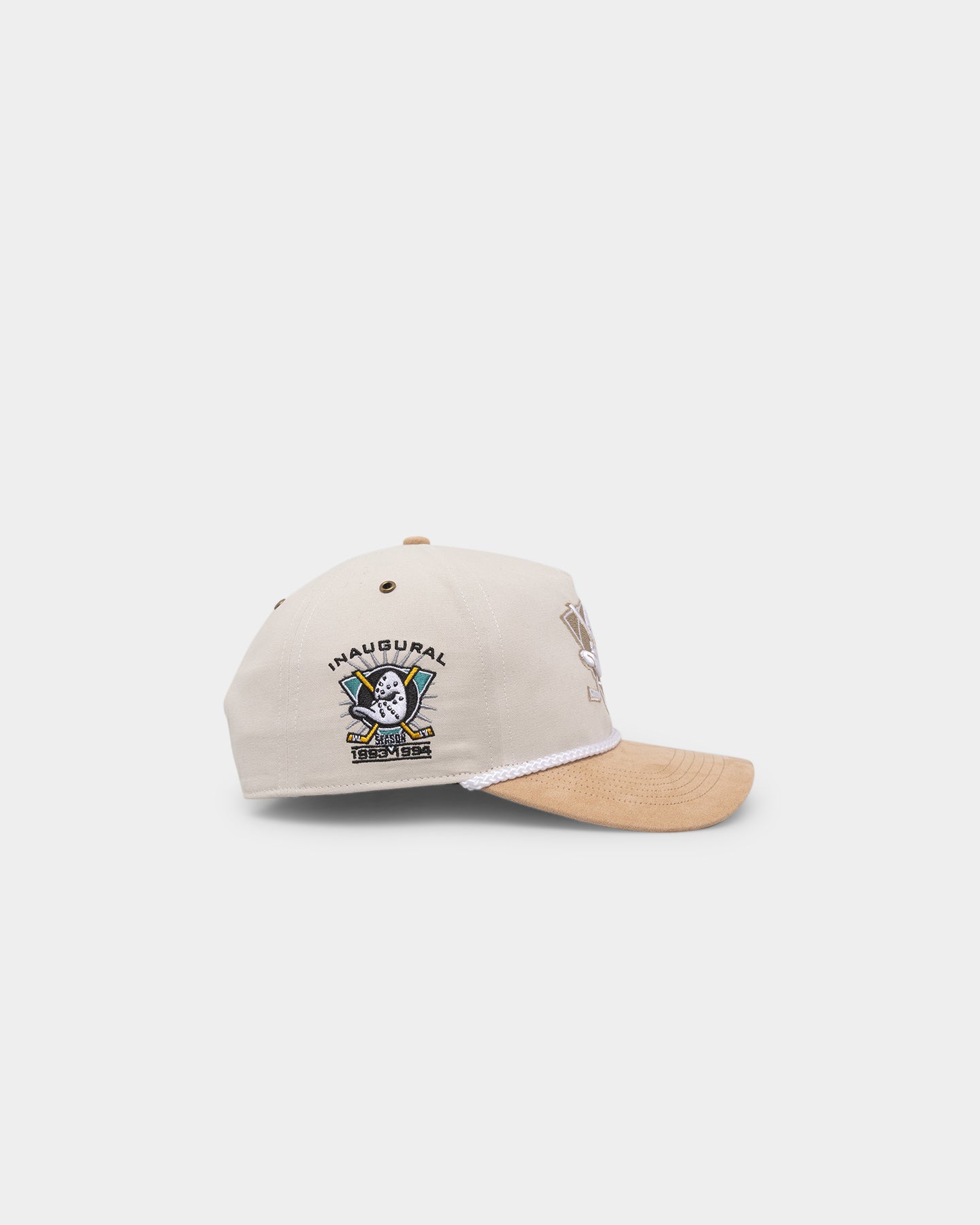 47 Brand Anaheim Ducks Snapback Hat - Sand Dune Bone/Khaki Adjustable Baseball Cap for Men & Women - Perfect for Sports Games, Outdoor Activities and Casual Wear