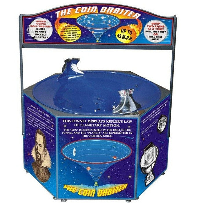 Coin Orbiter | Coin Vortex Funnel Spinner - Fun Desk Toy for Stress Relief & Office Decoration | Perfect Gift for Coin Collectors & Physics Enthusiasts