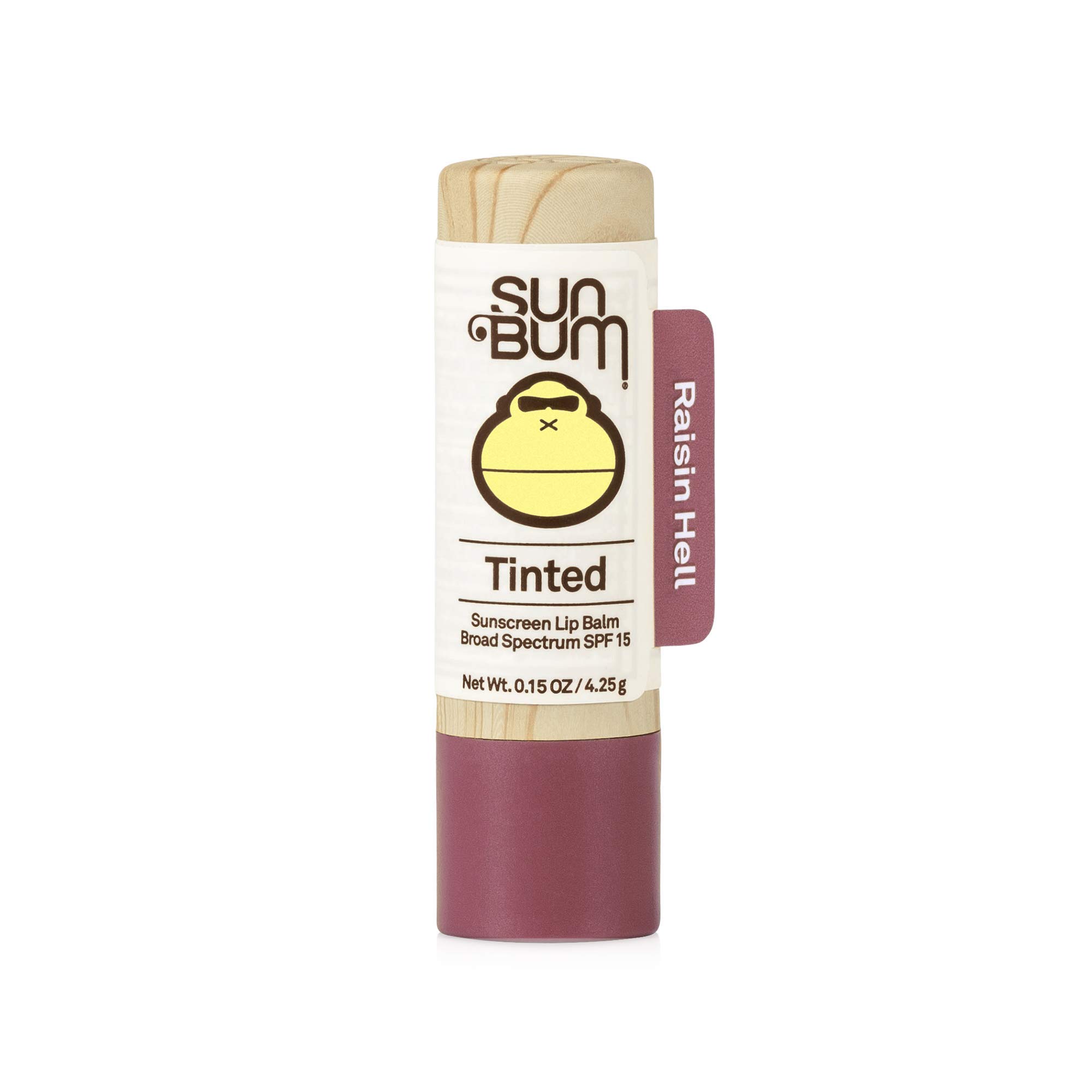 Sun Bum Tinted Lip Balm Raisin Hell SPF 15 & Mineral Sunscreen Lip Balm SPF 30 - Vegan, Reef Safe, Hawaii 104 Act Compliant (0.15 Oz Each) | Moisturizing Sun Protection for Beach, Hiking & Outdoor Activities
