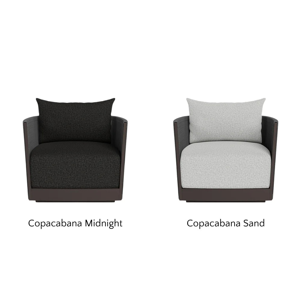 Antigua Outdoor Swivel Lounge Chair - 360 Degree Rotating Patio Furniture with Weather-Resistant Cushion, Perfect for Poolside, Garden, and Backyard Relaxation