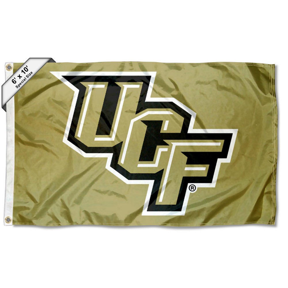 Central Florida Knights 6x10 Feet Slanted P Flag - College Team Banner for Tailgating, Dorm Decor & Game Day - Durable Outdoor/Indoor University Flags by College Flags & Banners Co.