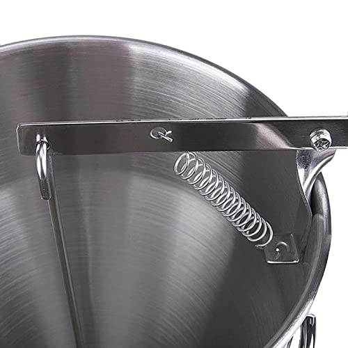 Premium Stainless Steel Piston Funnel with Stand - Multi-Purpose Sauce Cream Dispenser for Octopus Balls, Chocolate, Pastry & Dough | Perfect for Home Baking, Professional Kitchens & DIY Dessert Making
