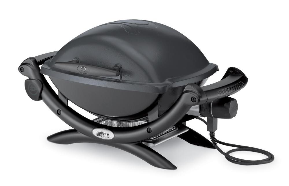 Weber Q1400 Portable Electric Grill - Gray, Perfect for Outdoor Cooking, Camping & Backyard BBQs