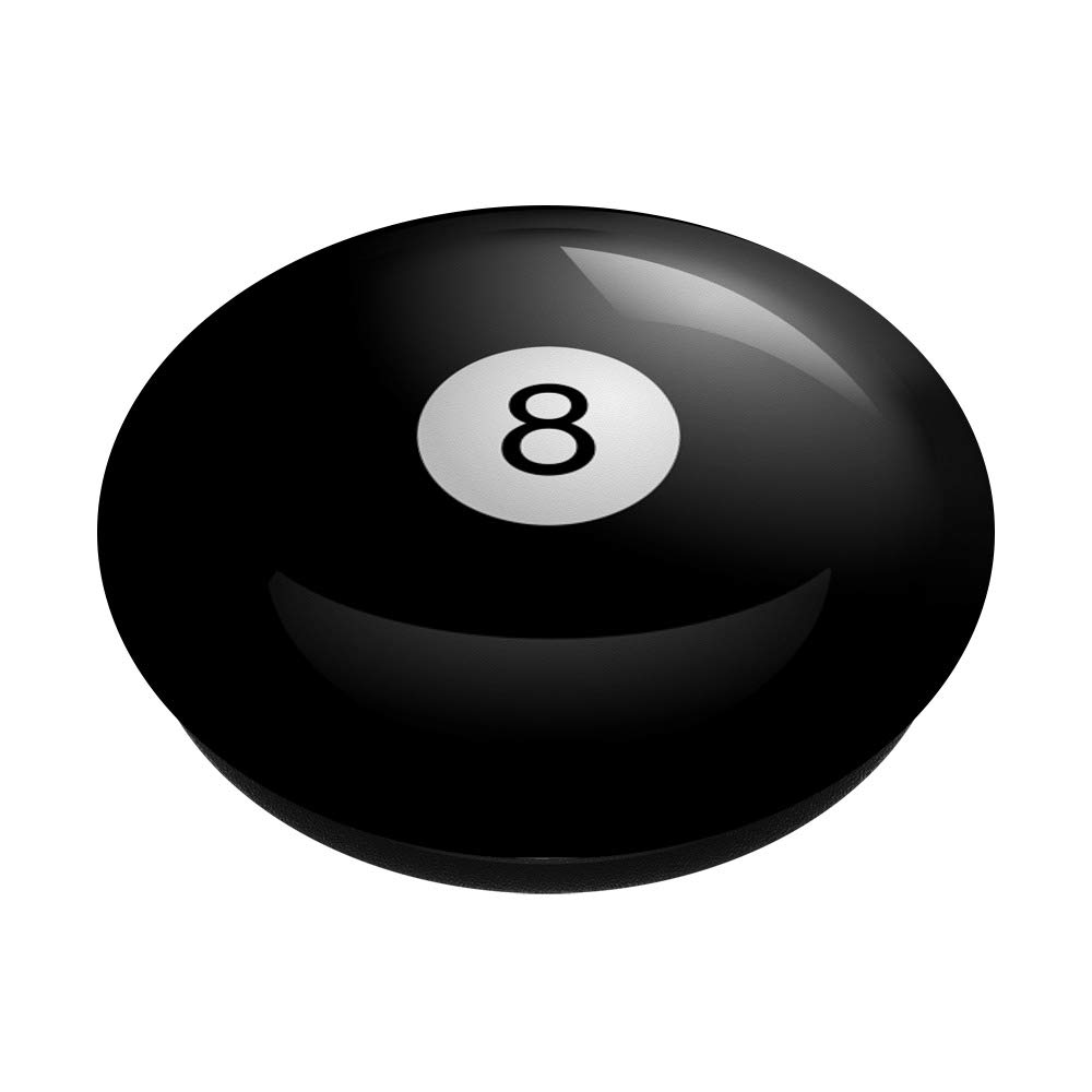 8-Ball Billiards Pool PopSockets Swappable Phone Grip - Interchangeable Stand for Phones & Tablets - Perfect for Gaming, Billiards Enthusiasts & Phone Protection