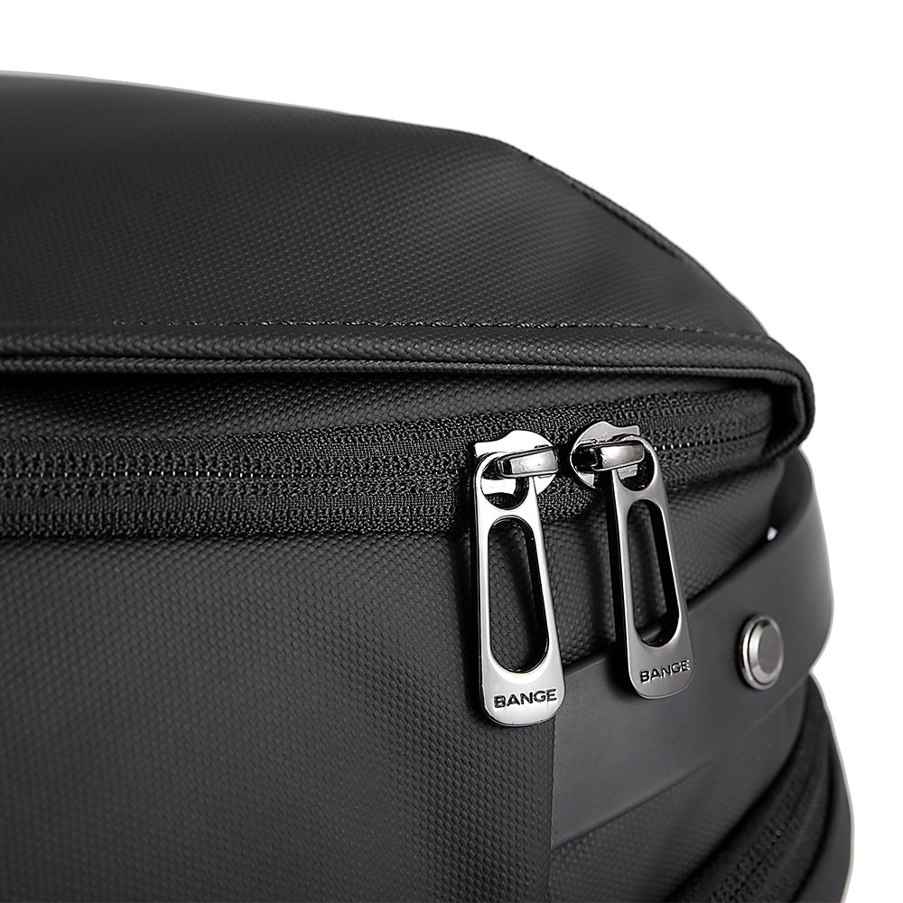 BANGE Premium Anti Theft Backpack - Waterproof Travel Laptop Backpack with USB Charging Port for Men & Women, Perfect for Commuting, Business Trips and Outdoor Adventures