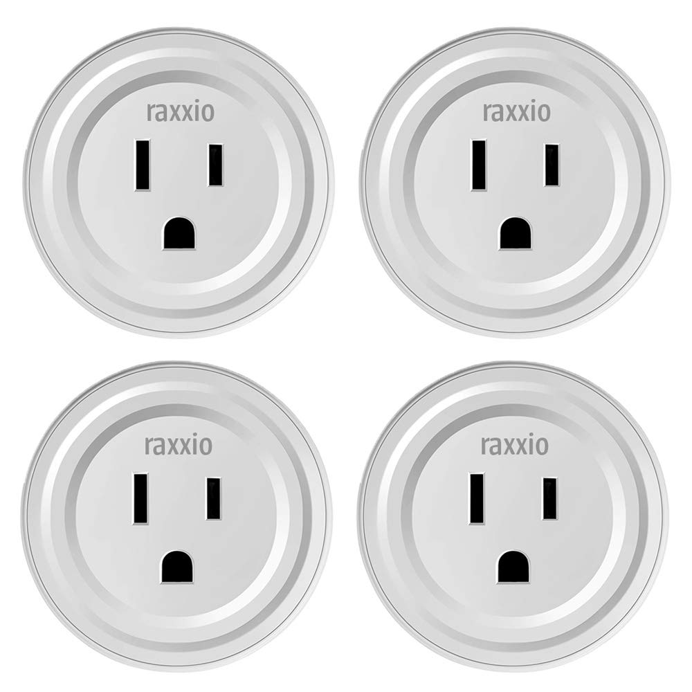 Raxxio Smart Plug WiFi Outlet - Wireless Remote Control for Home Devices, Works with Alexa & Google Home, No Hub Required (2 Pack) - Perfect for Smart Home Automation, Energy Saving & Voice Control