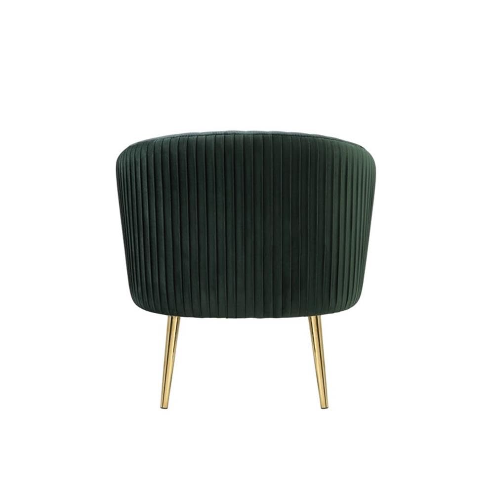 Acme Sigurd Velvet Upholstered Accent Chair - Gold & Green Luxury Lounge Chair for Living Room, Bedroom & Office Decor