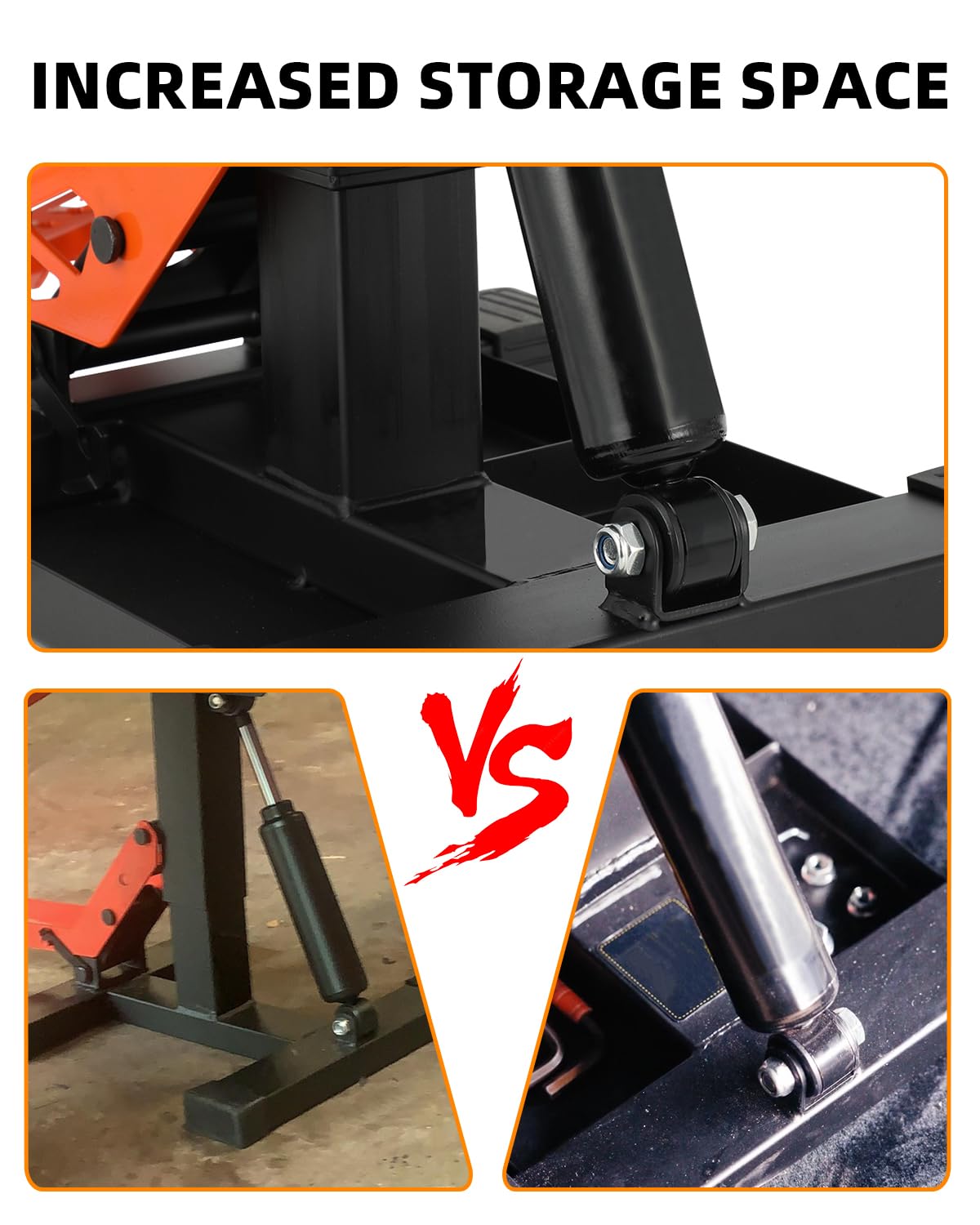 Heavy Duty Dirt Bike Stand - 1000Lbs Capacity Adjustable Hydraulic Motorcycle Lift Jack with Wide Damping Base for Repair & Maintenance | Perfect for Motocross, Pit Bikes, Mini Bikes & Dirtbike Servicing in Your Garage Workshop