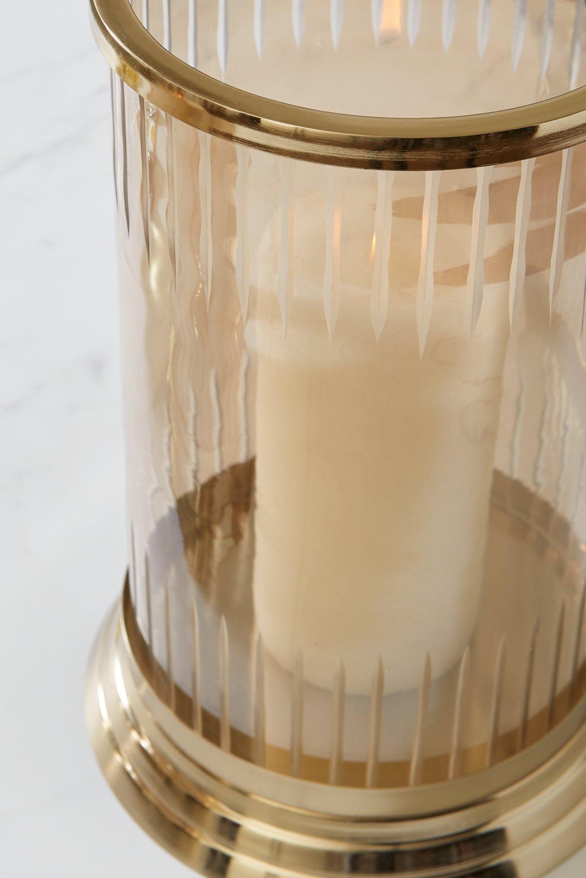 Aavinson Elegant Glass Candle Holder - Decorative Home Decor for Living Room, Bedroom, Wedding Centerpiece & Romantic Dinner Ambiance