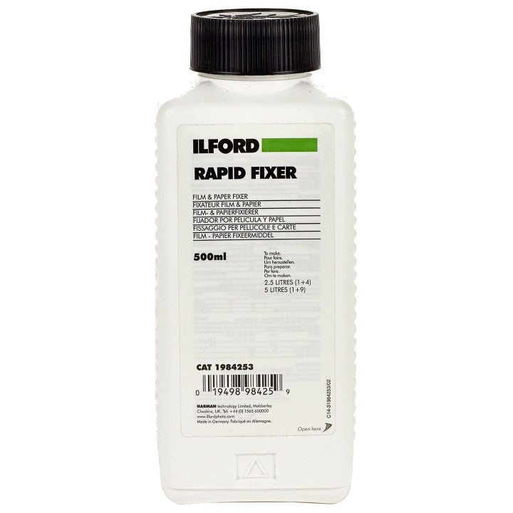 Ilford Rapid Fixer 500mL - Professional Black & White Film & Photo Fixer Solution for Darkroom Photography & Film Development