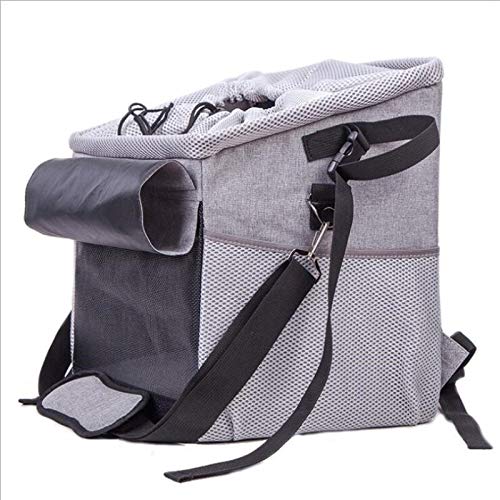 Portable Pet Bike Carrier Bag - Small Dog Travel Basket for Bicycle, Hiking & Outdoor Adventures | Lightweight Puppy Bike Seat for Cycling, Camping & Daily Commutes (Fits Dogs Up to 15lbs)
