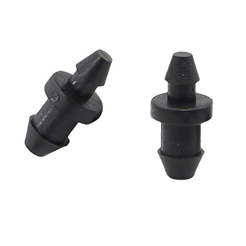 3mm & 4mm Hose End Plug Connector Adapter - 50 Pcs Black Plastic Garden Irrigation Pipe Fittings for Water Seal Closure - Perfect for Drip Irrigation Systems, Sprinkler Connections & DIY Watering Projects
