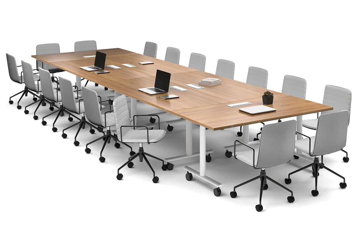 Solana Multi 6-Person Flip Top Folding Table - 4800L x 1600W - Space Saving Dining & Event Table for Home, Office, or Outdoor Gatherings