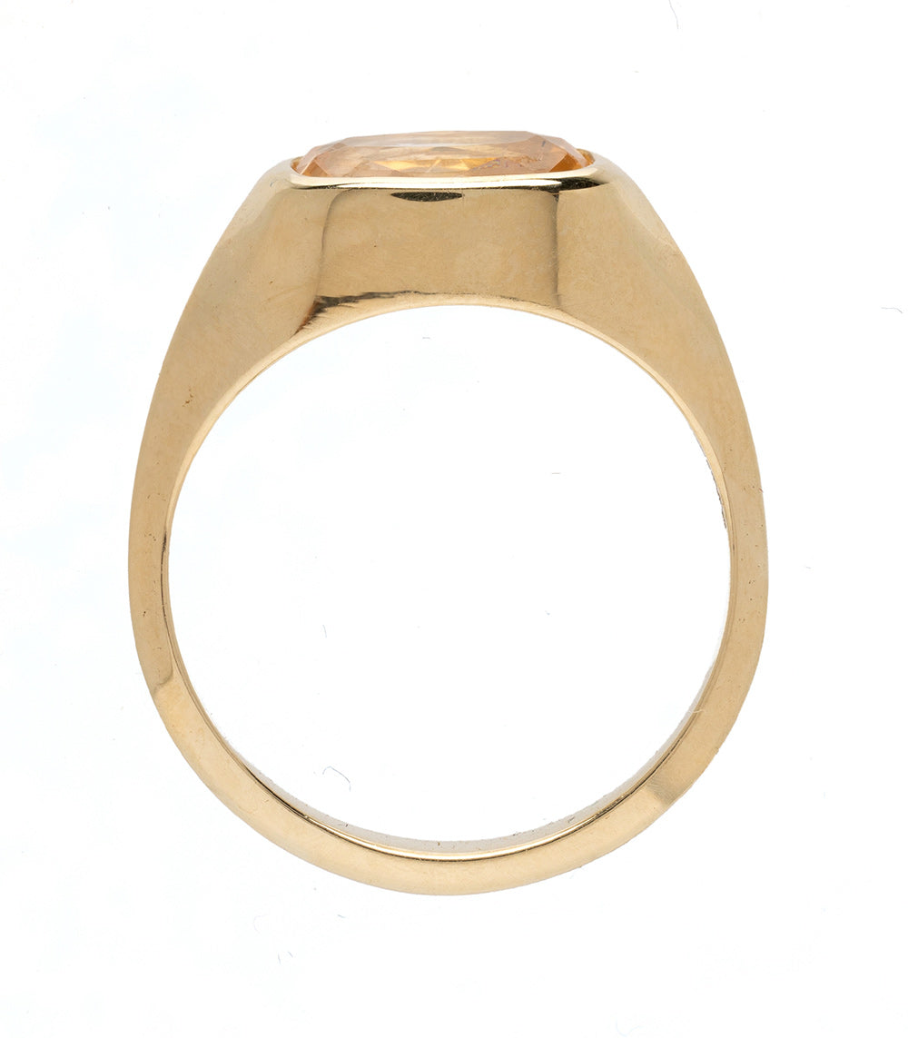 Tristan 2 0.6Ct Peach Sapphire Unique Engagement Ring for Women - Vintage Style Wedding Band, Promise Ring, Anniversary Gift for Her