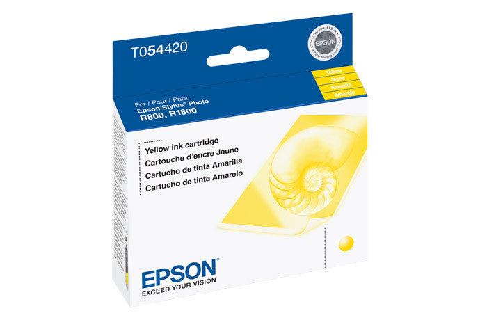 Epson T054420 Yellow Ink Cartridge for R800/R1800 Printers - High-Quality Replacement Ink for Photo Printing & Graphic Design