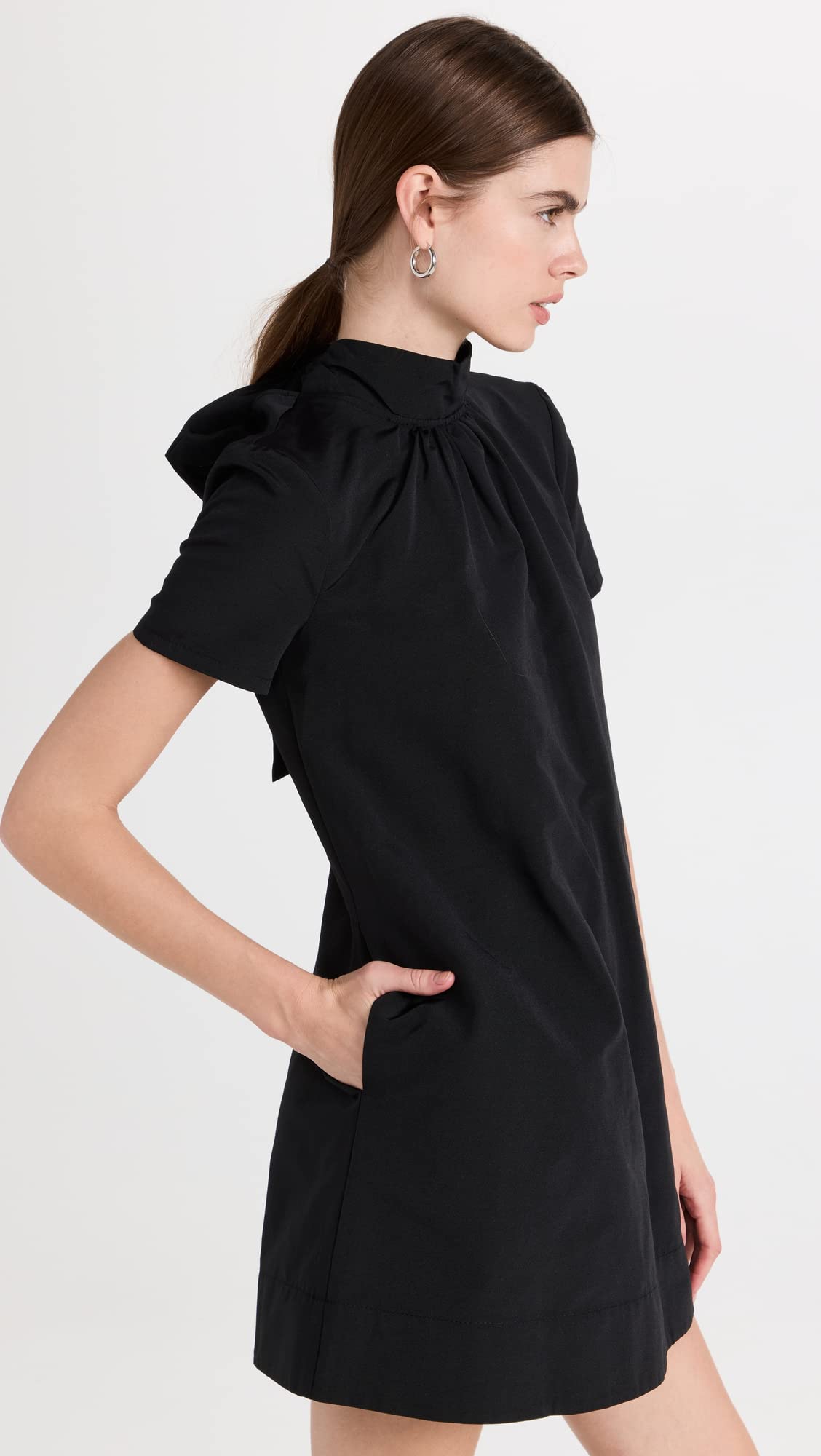 STAUD Women's Mini Ilana Dress - Flowy Short Sleeve Midi Dress for Summer, Casual & Party Wear | Perfect for Beach, Brunch & Date Nights