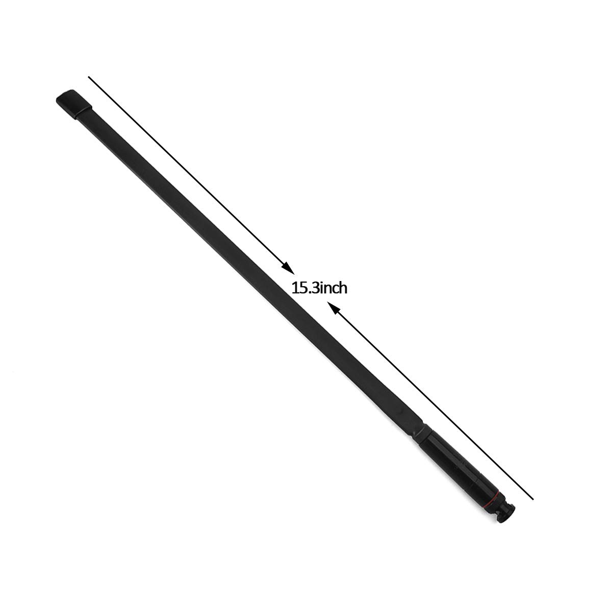 HYS BNC CS Tactics Foldable Dual Band 2m/70cm Antenna for 144/430MHz - Compatible with Cobra, Midland, Uniden Handheld/Portable BNC Radios (Black) - Perfect for Emergency Communication, Outdoor Adventures, and Ham Radio Enthusiasts