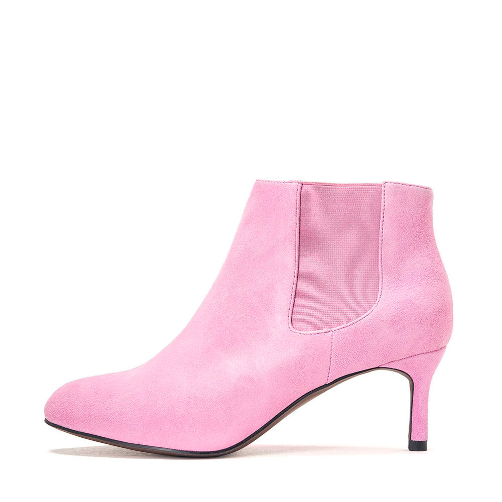 Pink Ankle Boots for Women - Stylish & Comfortable Fall Winter Fashion Shoes for Casual Outfits, Office Wear & Date Nights
