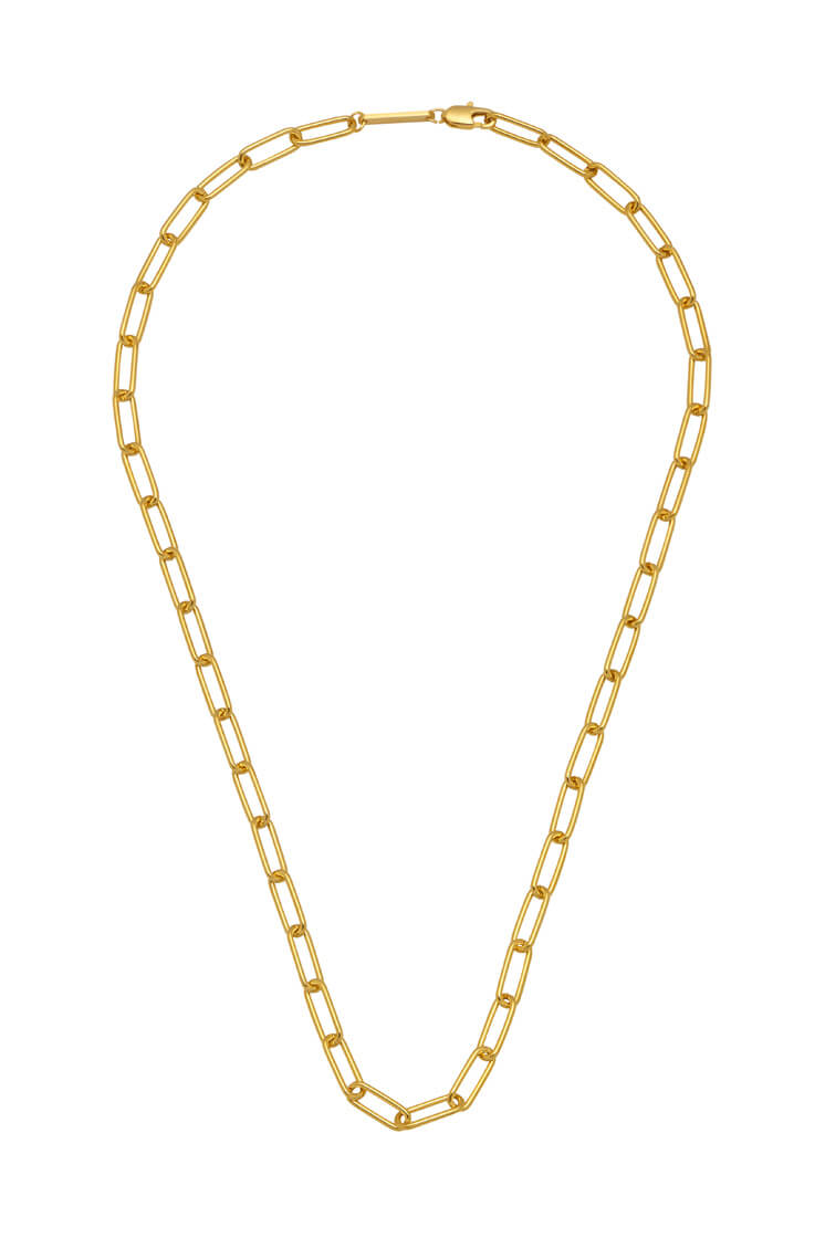 Elegant Paperclip Link Chain Necklace for Women - Minimalist Gold & Silver Layering Necklace - Perfect for Everyday Wear, Office & Date Night