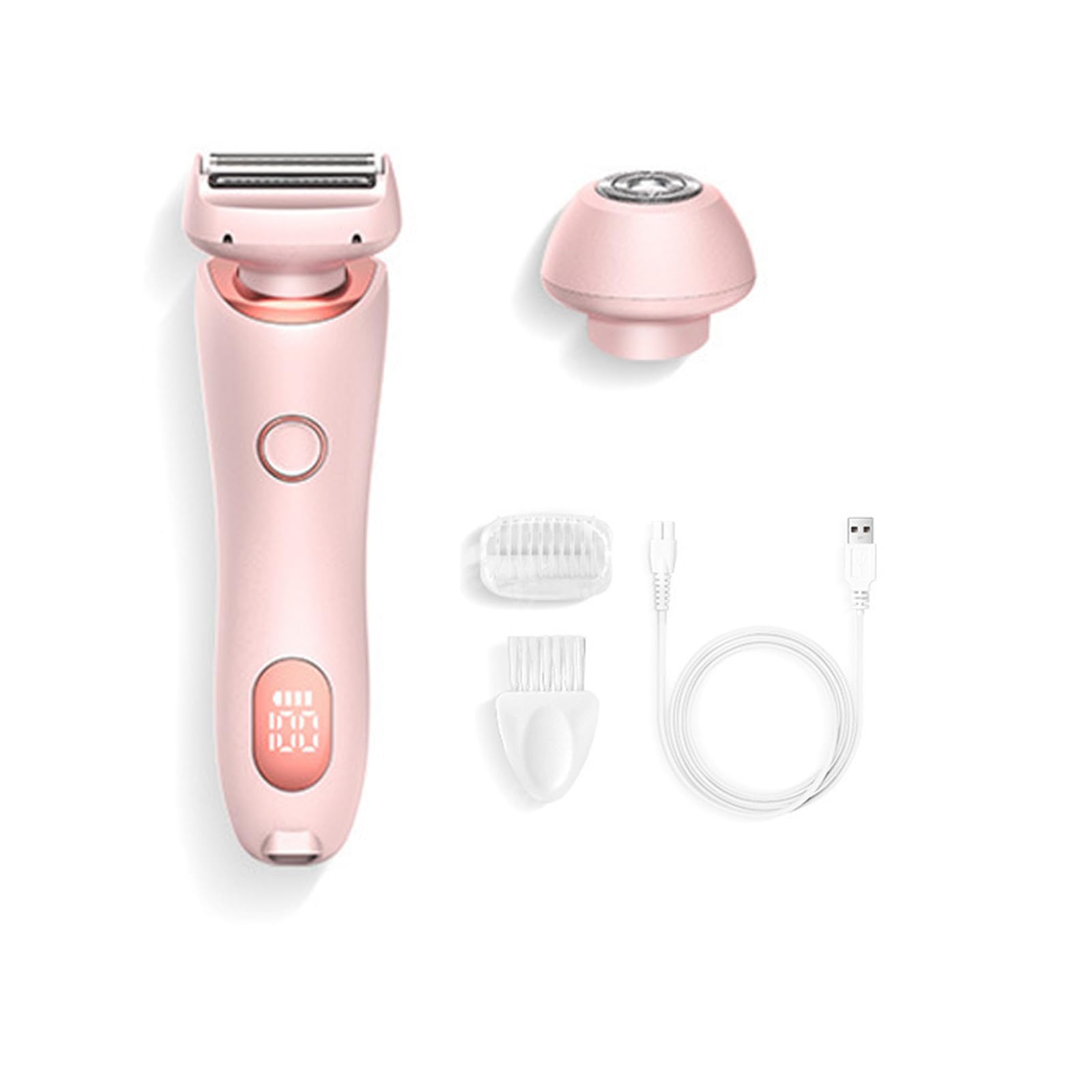 Silkglide Pro 2024 Women's Electric Razor - 2 in 1 Wet/Dry Shaver & Painless Epilator for Smooth Hair Removal at Home, Pink | Perfect for Travel, Gym & Quick Touch-Ups