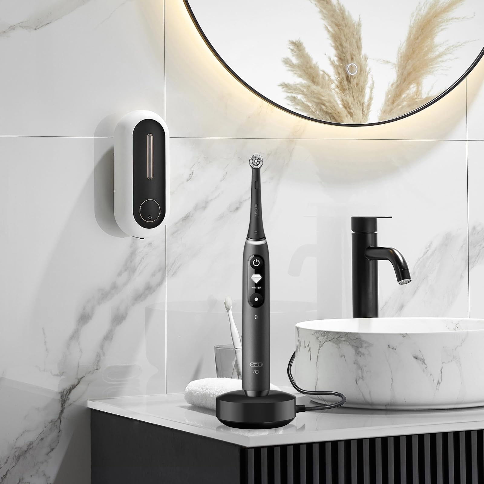 Oral-B iO Series Electric Toothbrush Replacement Charger (Model 3768) - Magnetic Charger for iO7, iO8, iO9 & More - Perfect for Home, Travel & Daily Oral Care