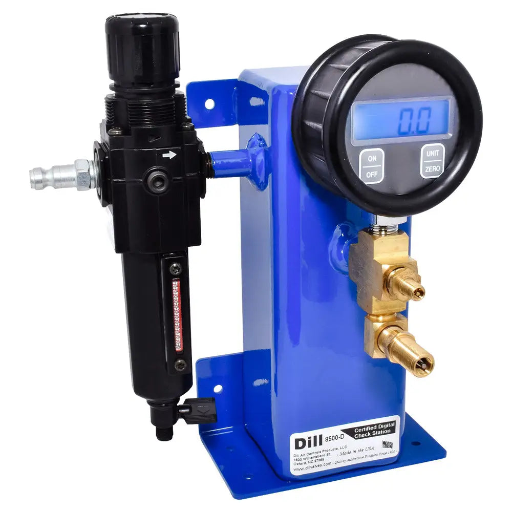 Dill 8500 D Certify Gauge Check Station with Digital Display - Professional Tire Pressure Testing for Auto Shops & Fleet Maintenance