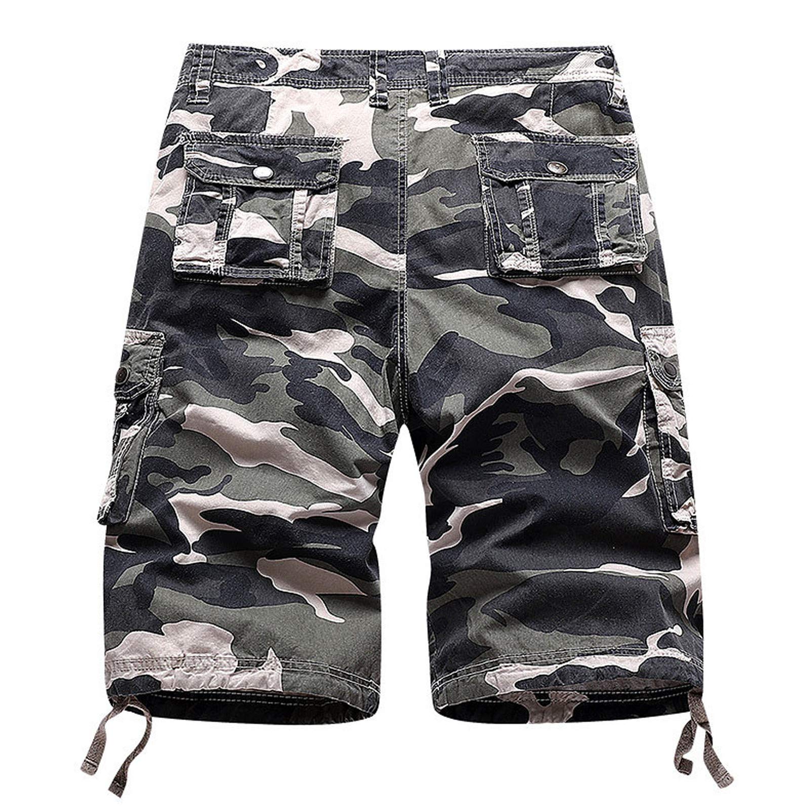 **Men's Loose Fit Cargo Sweatpants with Pockets - Open Bottom Flat-Front Twill Work Pants for Big & Tall - Comfortable Essentials for Work, Lounge & Outdoor Activities**