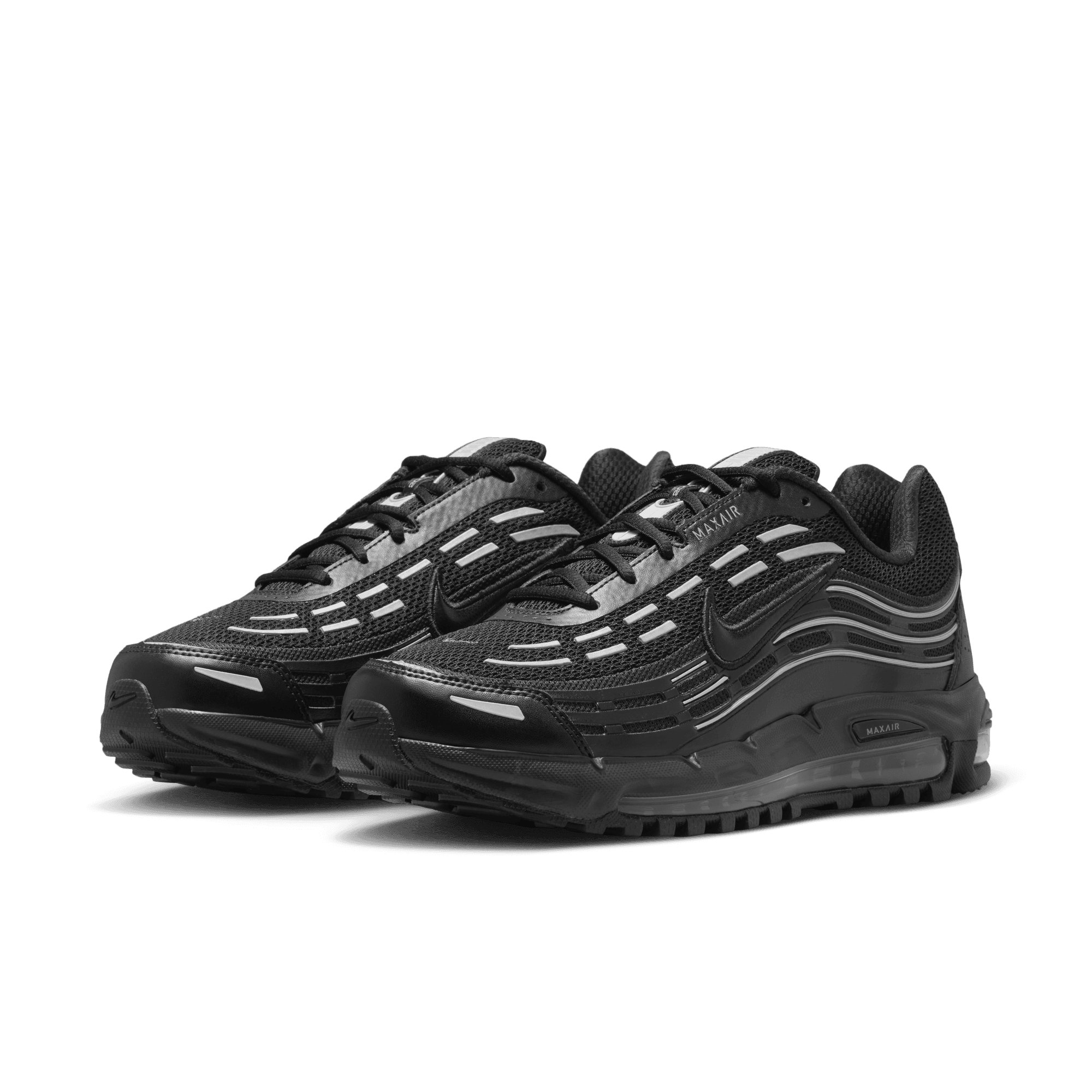 Nike Air Max TL 2.5 Running Shoes for Men - Black/Silver Metallic - Lightweight Cushioned Sneakers for Gym Workouts & Daily Wear