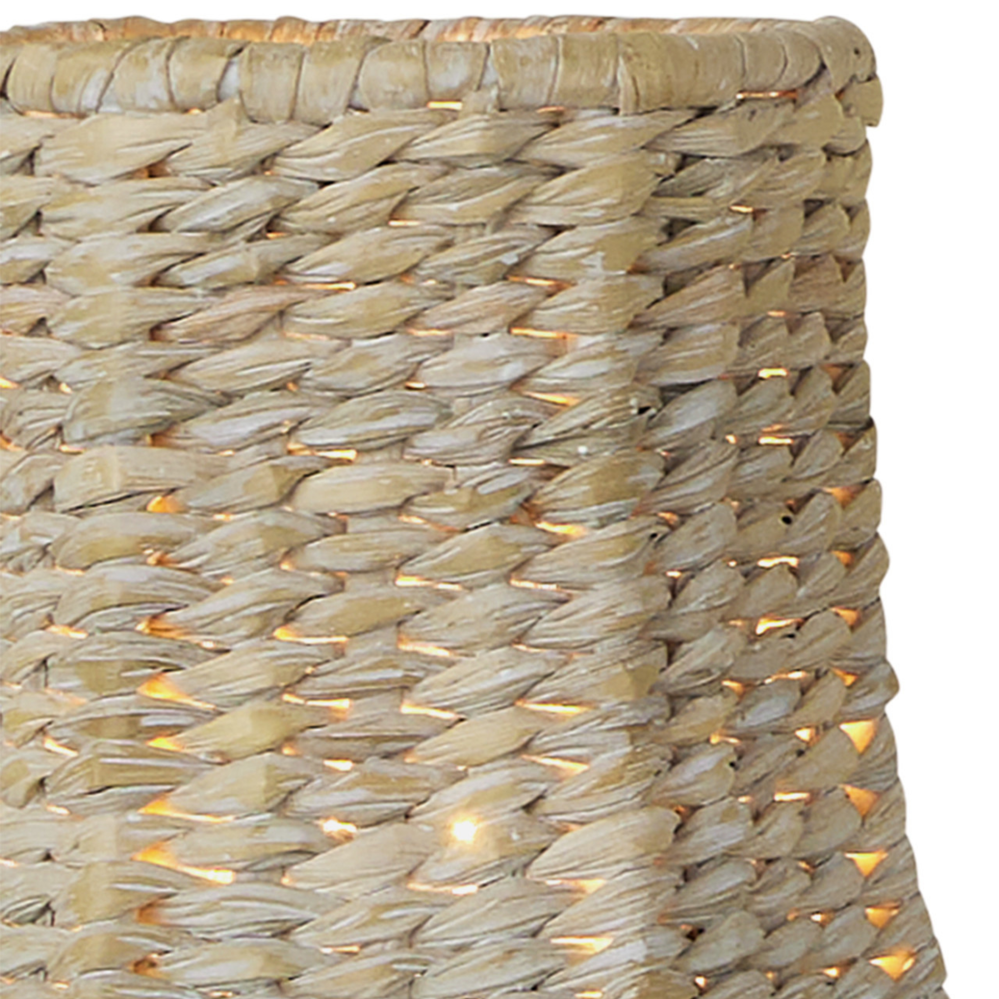 Bell Shape Chandelier Shade in Natural - Elegant Rattan Pendant Light Fixture for Dining Room, Bedroom & Boho Home Decor