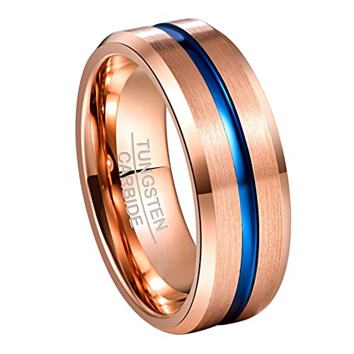 Rose Gold + Blue