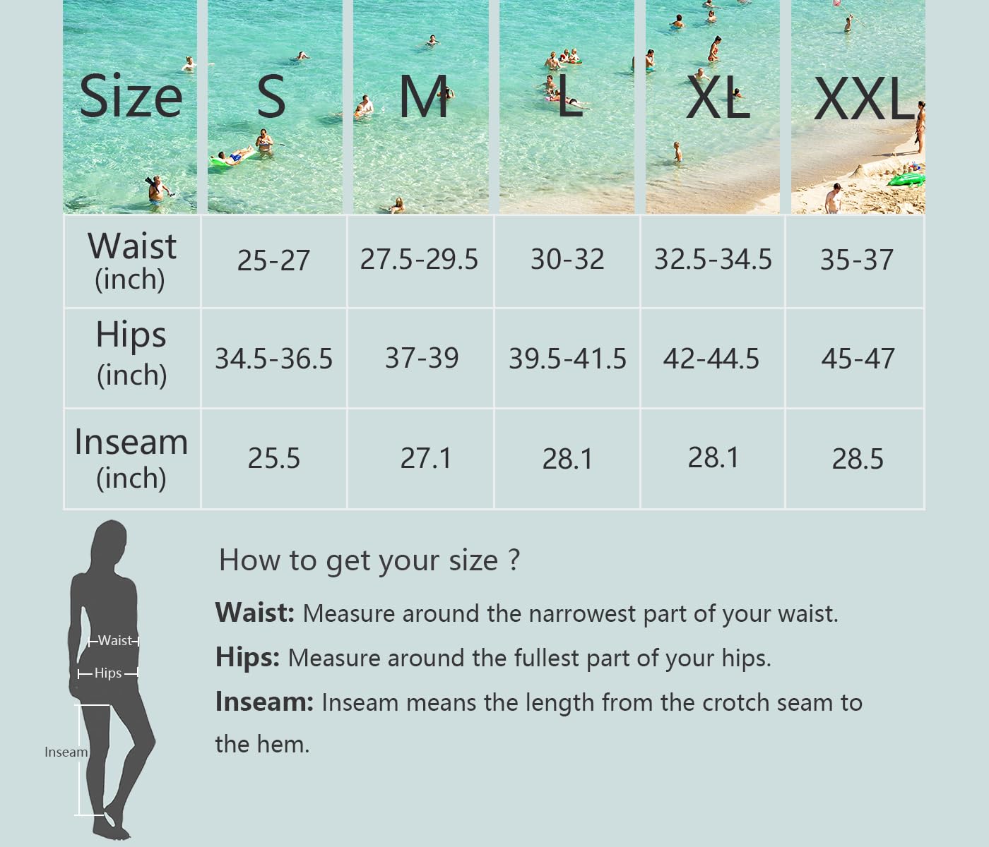 UPF 50+ High Waist Swim Leggings for Women - Long Sun Protective Swim Pants & Swim Tights - Perfect for Beach, Pool, Surfing & Water Sports