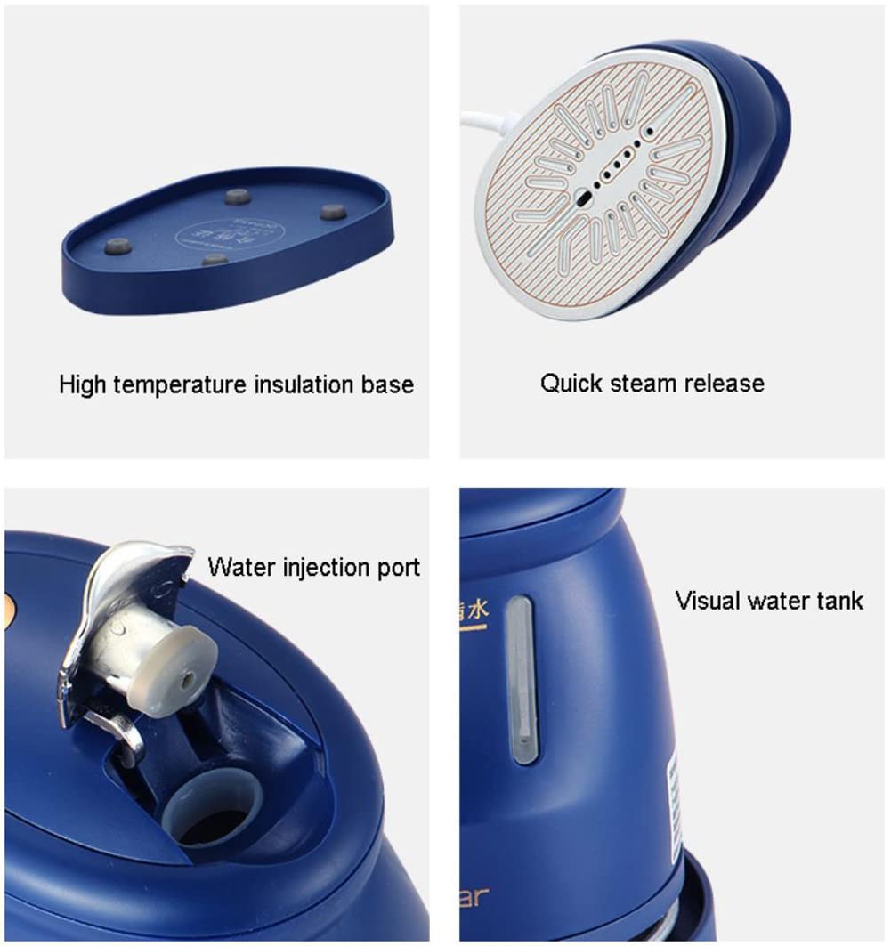 Portable Handheld Steamer for Clothes - Mini Steam Iron Machine for Home & Travel - Wet & Dry Hot Garment Steamer for Wrinkles Removal - Perfect for Business Trips, Hotels, and Quick Home Ironing