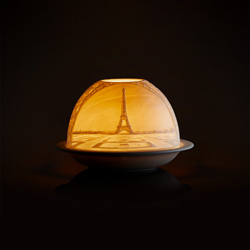 Bernardaud Votive Light Monuments Collection - Eiffel Tower Candle Holder for Home Decor, Gifts, and Romantic Ambiance
