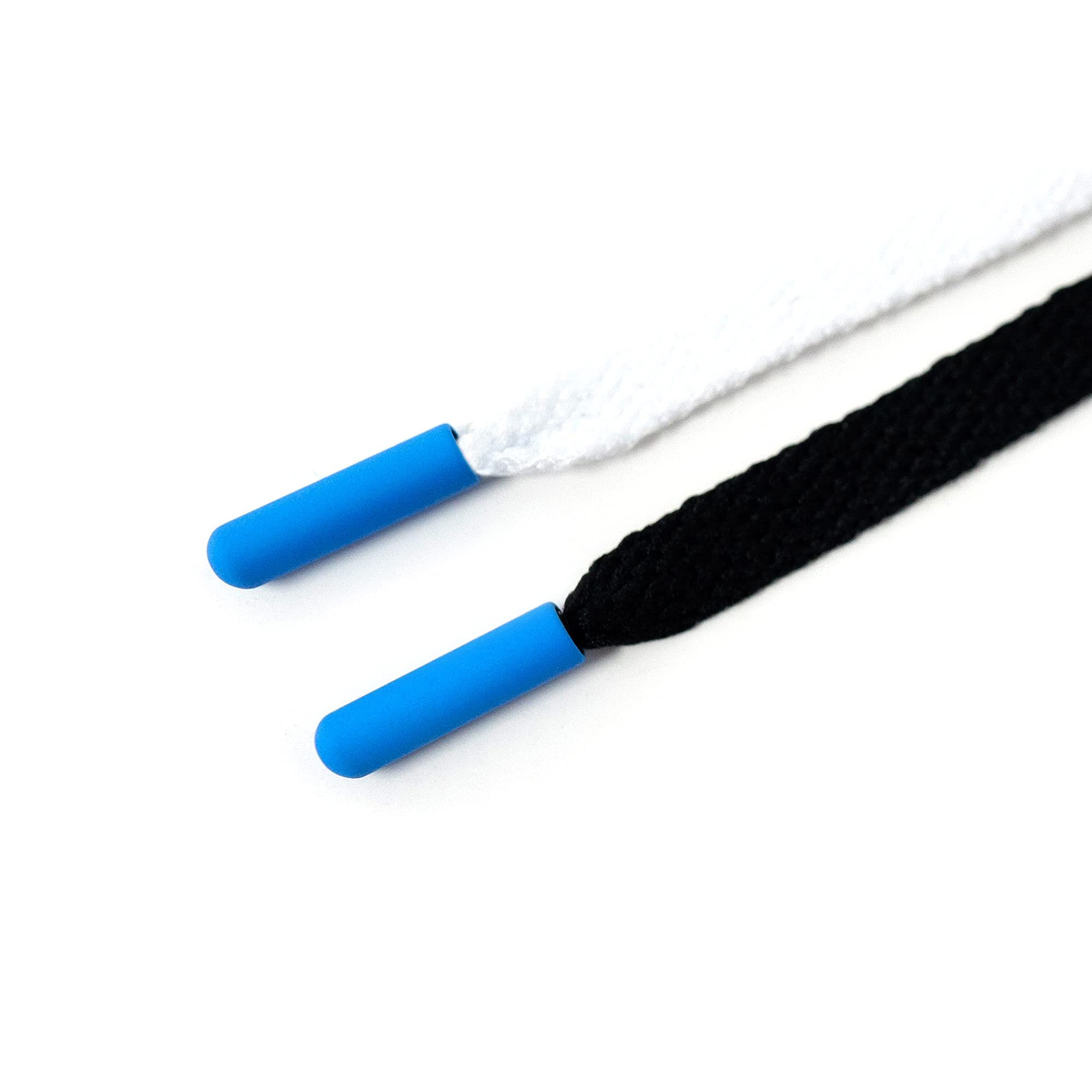 LitLaces - 18mm Permanent Aglet Shoelace Tips, Bullet Round Matte Finish, Glue-On Replacement for Sneakers & Boots - Perfect for DIY Shoe Repair & Customization