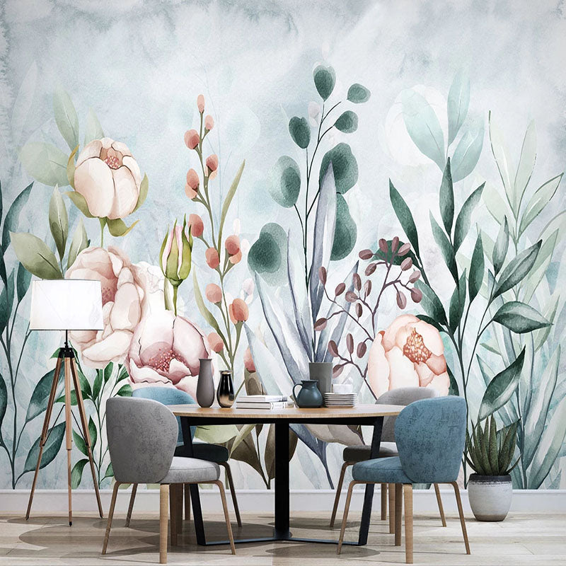 Deep Florals Wallpaper - Exquisite & Elegant Floral Design for Living Room, Bedroom & Home Decor