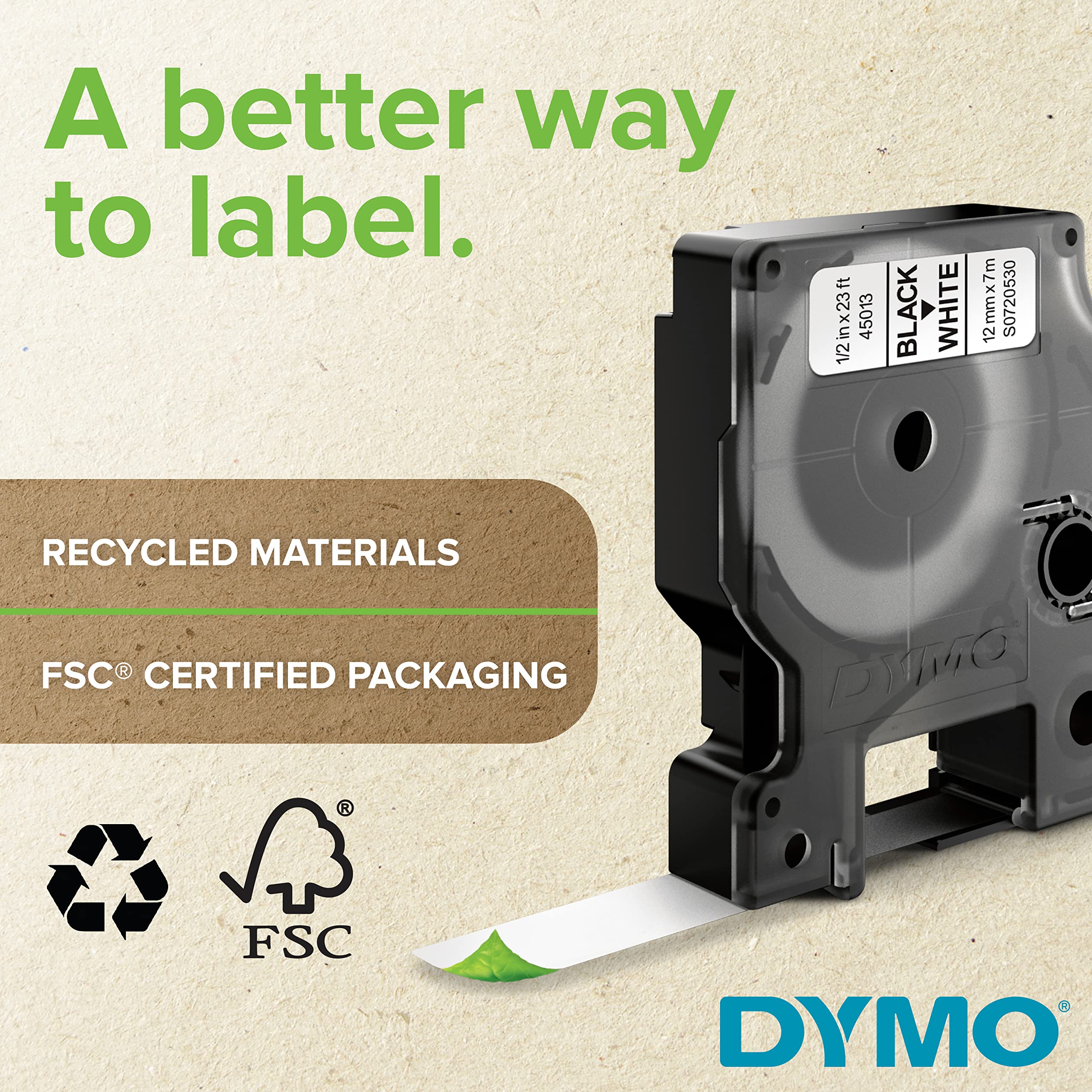 DYMO Rhino Industrial Heat-Shrink Labels - 1/2