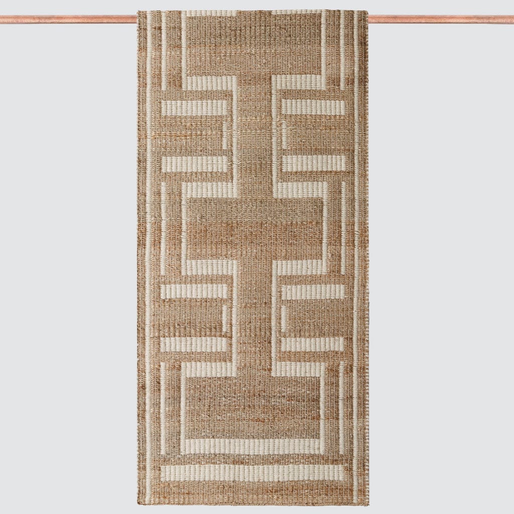 Handwoven Jute Runner Rug - Natural Eco-Friendly Floor Mat for Hallway, Dining Room & Bedroom - Boho Chic Home Decor