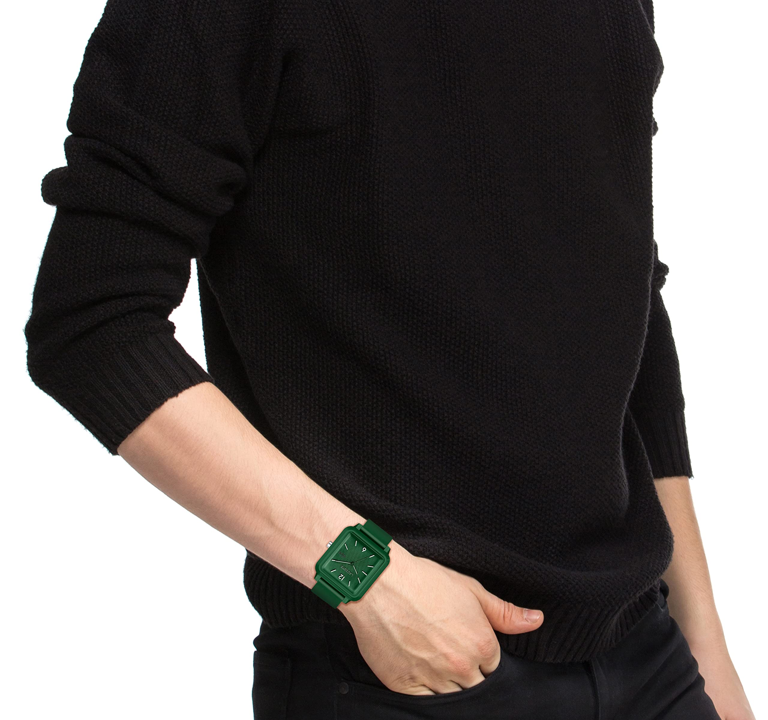 Lacoste 12.12 Studio Men's Quartz Watch - Waterproof Stainless Steel Dress Watch for Business, Casual & Formal Occasions